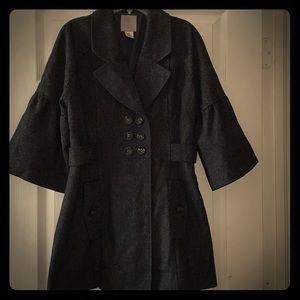 ARYN K. Wool Sweater Black with a hint of Gray